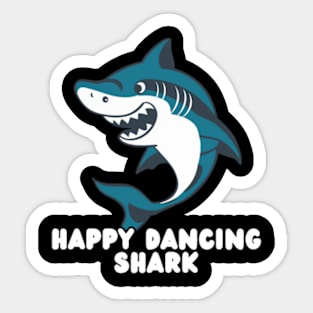 Happy Dancing Shark Sticker